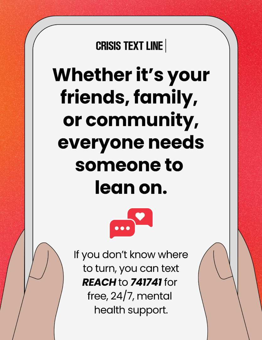 Crisis Text Line Graphic